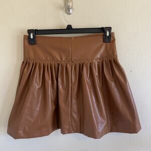 First Love Brown Mini Skirt